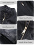 Damenjacke - Lässig mit Reißverschluss Mit Taschen - für Frühling & Herbst Maschinenwaschbar